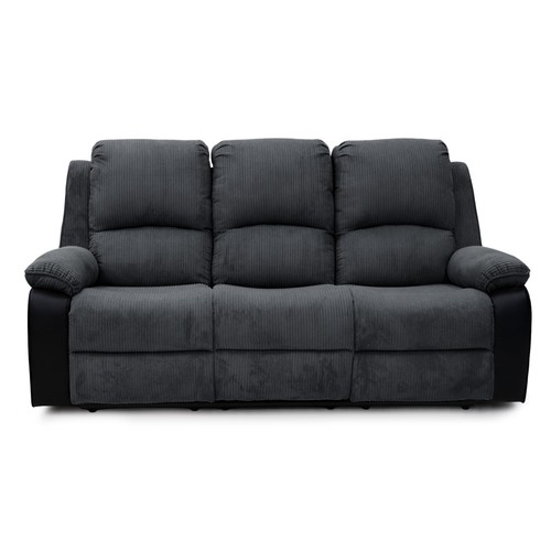 Black recliner sofa - recliner, cord
