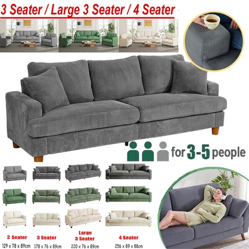 Seater corduroy sofa - 2/3/4,