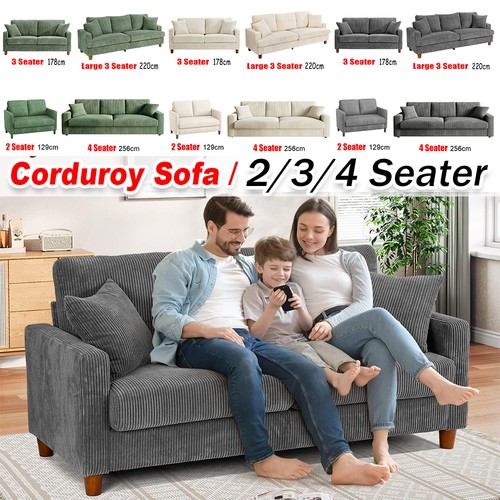 Seater corduroy sofa jumbo - seater,