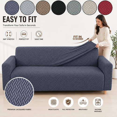 High stretch sofa - high, cover