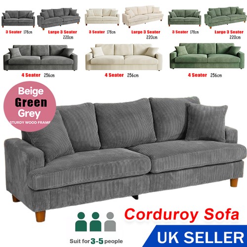 Seater corduroy sofa - seater,