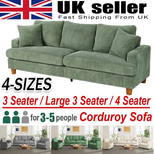 Seater corduroy sofa jumbo - 3/4,