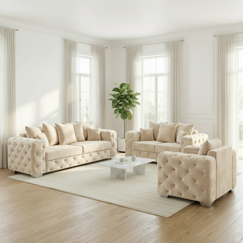 Seater sofa set - set, velvet