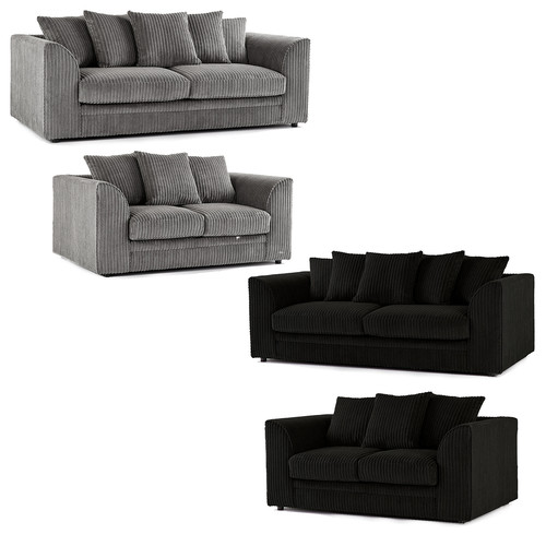 Black jumbo cord sofa - cord, suite