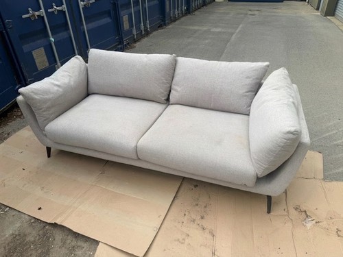 Contemporary light grey fabric - contemporary,