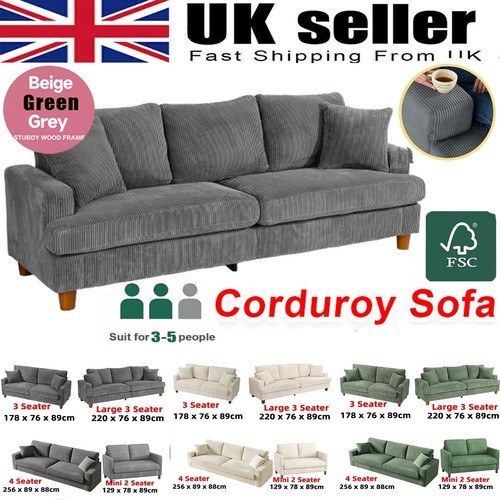 Seater corduroy sofa jumbo - corduroy,