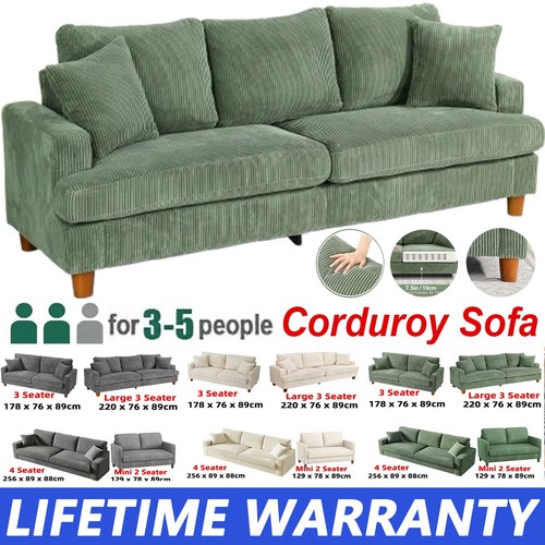 Seater corduroy sofa - sofa, jumbo