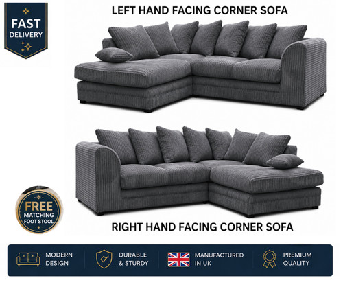 Jumbo cord corner sofa - jumbo,