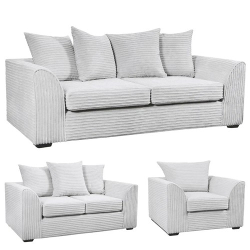 Jumbo cord sofa set 3 - sofa,