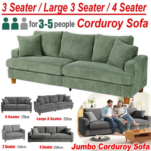 Seater corduroy sofa jumbo - corduroy,