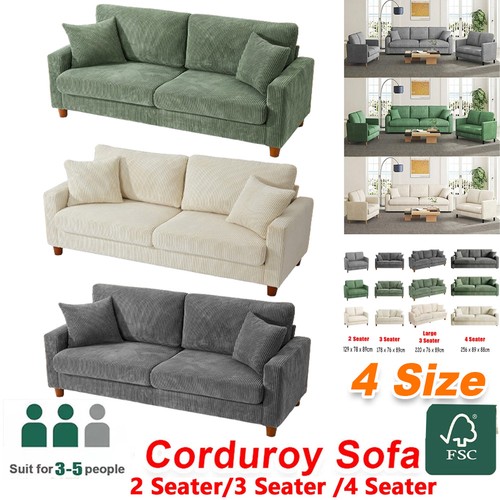 Seater corduroy sofa - sofa, jumbo
