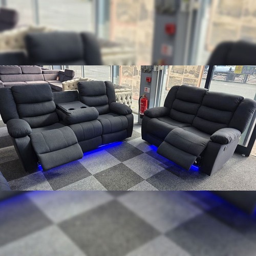 Fabric electric recliner sofa - fabric,