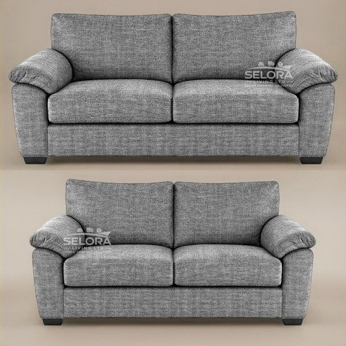Amalfi grey woven - grey, fabric