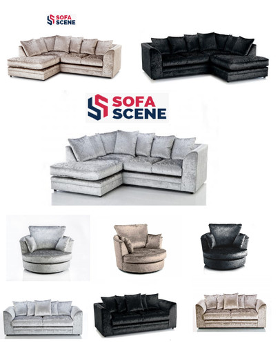 Sofa crushed velvet - velvet, 3