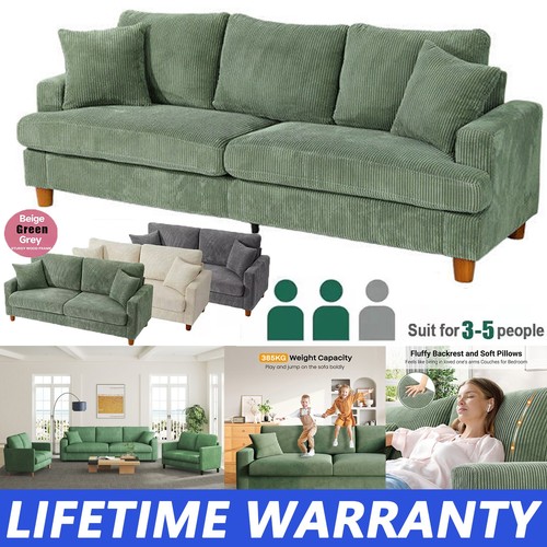 Seater corduroy sofa jumbo - seater,