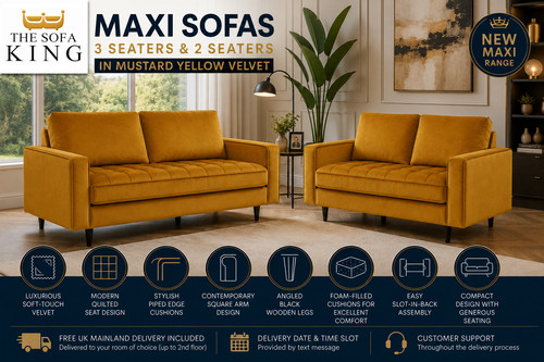 Maxi velvet sofas seater 2 - velvet,