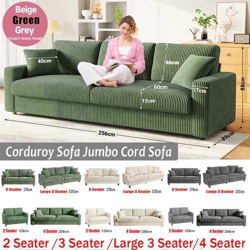 Corduroy sofa 4 seater - 2/3/4,