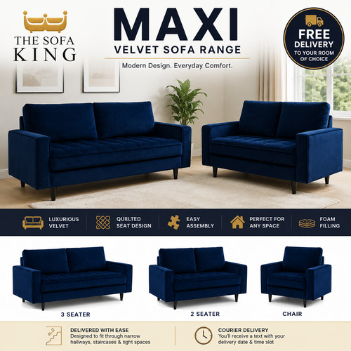 Maxi velvet sofas seater - sofas,