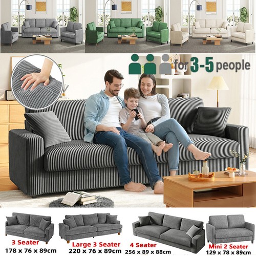 Seater corduroy sofa - corduroy,