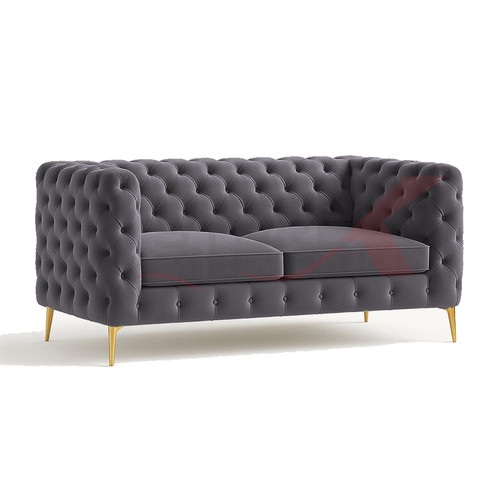 Storex tufted velvet sofa - storex, –