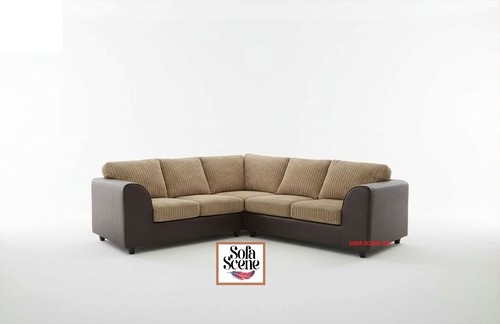 Corner sofa jumbo cord faux - sofa,